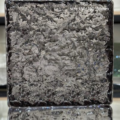 Gạch kính AVSING vuông xám khói vân mây 150x150x50mm