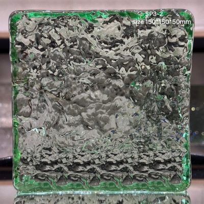 Gạch kính AVSING vuông xám khói vân mây 150x150x50mm