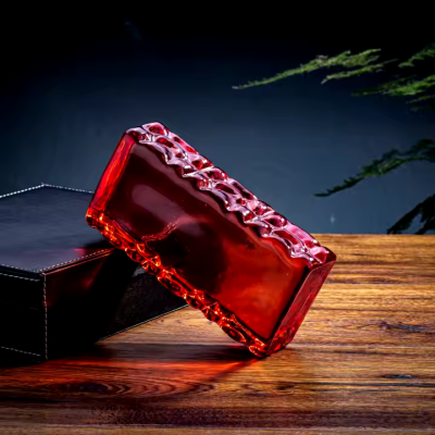 Gạch kính sóng xanh 200x100x50mm AVSING