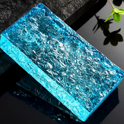 Gạch kính vân mây màu vàng 200x100x50mm AVSING